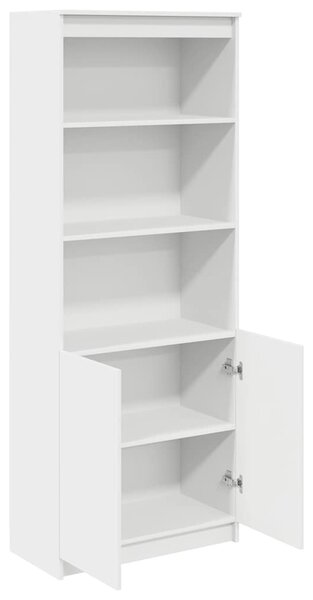 Skříň highboard bílá 70 x 35 x 180 cm kompozitní dřevo 3328471