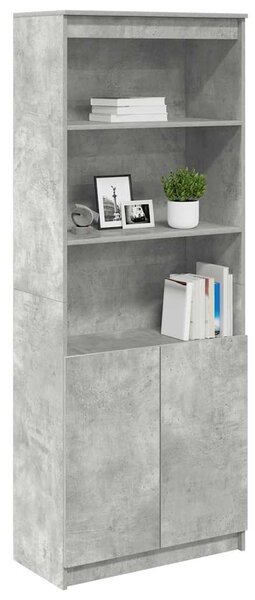 Skříň highboard betonově šedá 70 x 35 x 180 cm kompozitní dřevo 3328474