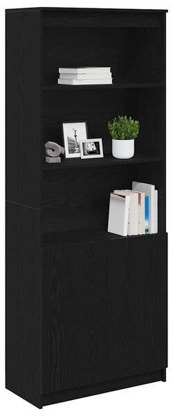 Vysoká deska Černý dub 70x35x180 cm kompozitní dřevo 3328472