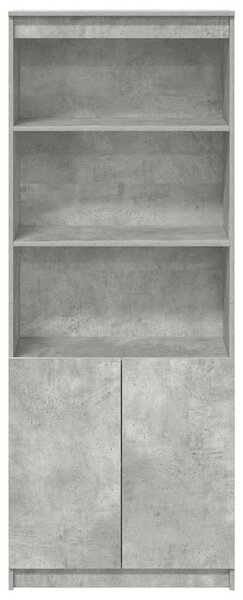 Skříň highboard betonově šedá 70 x 35 x 180 cm kompozitní dřevo 3328474
