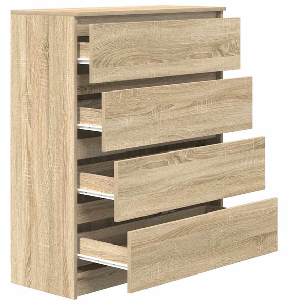 Příborník dub sonoma 80x35x99 cm kompozitní dřevo 3328482