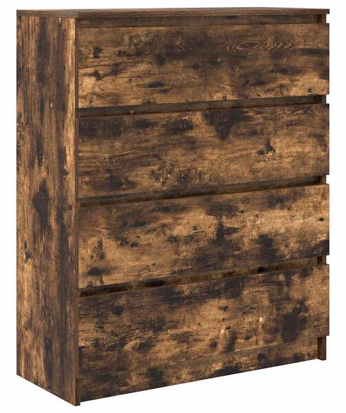 Příborník kouřový dub 80x35x99 cm kompozitní dřevo 3328484