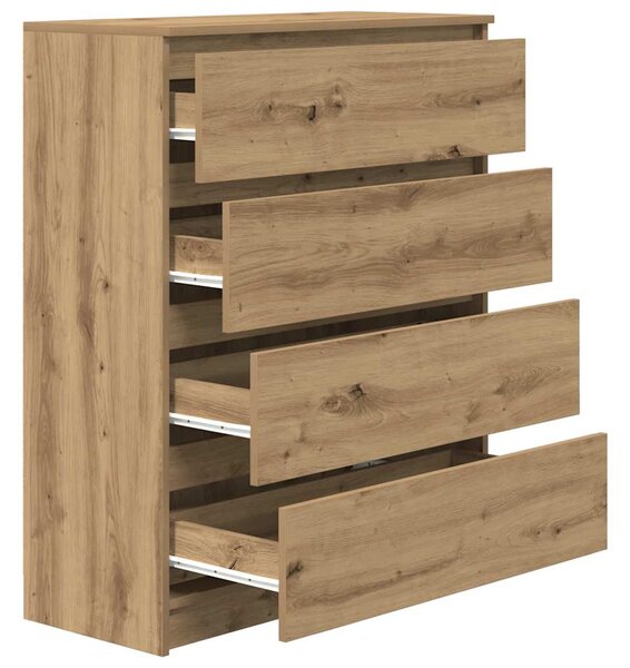 Příborník dub artisan 80x35x99 cm kompozitní dřevo 3328488