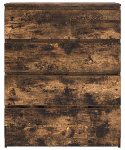 Příborník kouřový dub 80x35x99 cm kompozitní dřevo 3328484