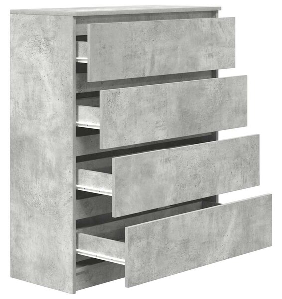 Příborník betonově šedý 80x35x99 cm kompozitní dřevo 3328483