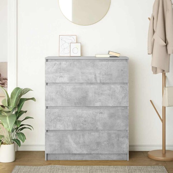 Příborník betonově šedý 80x35x99 cm kompozitní dřevo 3328483