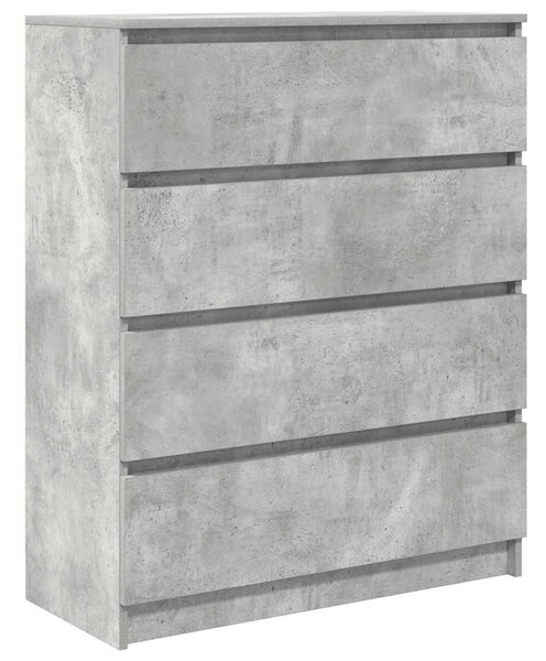 Příborník betonově šedý 80x35x99 cm kompozitní dřevo 3328483