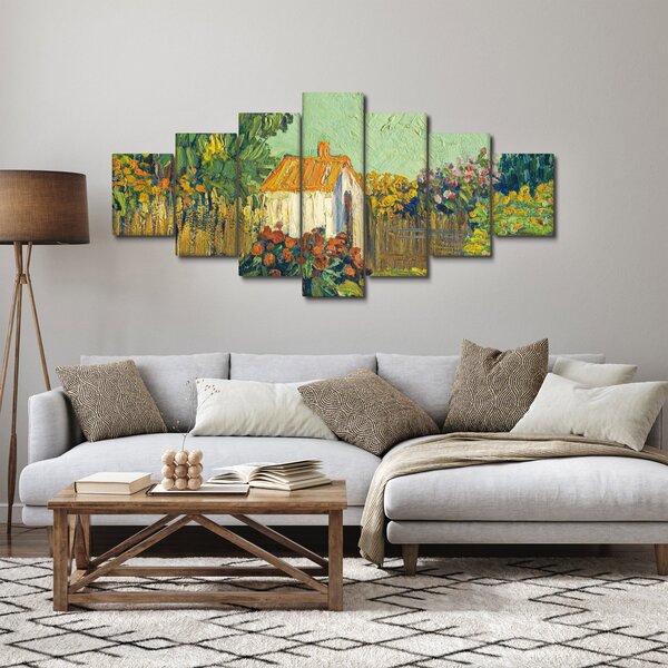 Obraz - Imitator of Vincent van Gogh, Landscape, reprodukce (210x100 cm)