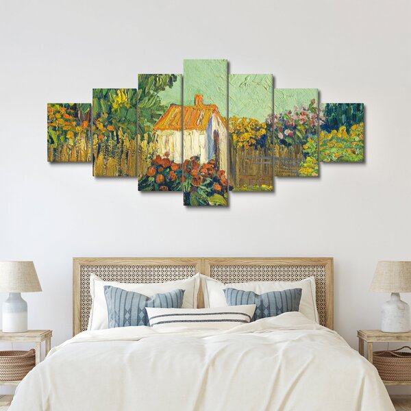 Obraz - Imitator of Vincent van Gogh, Landscape, reprodukce (210x100 cm)