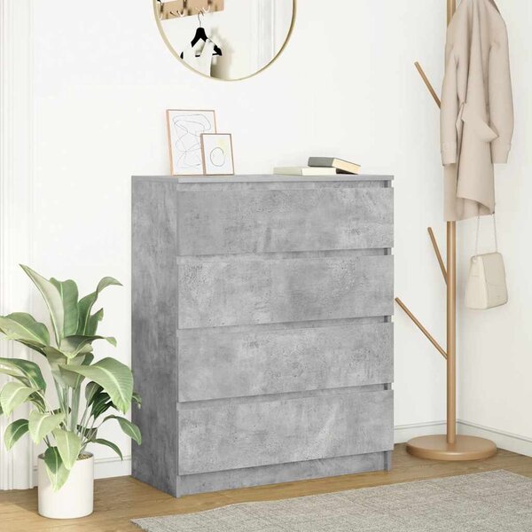 Příborník betonově šedý 80x35x99 cm kompozitní dřevo 3328483