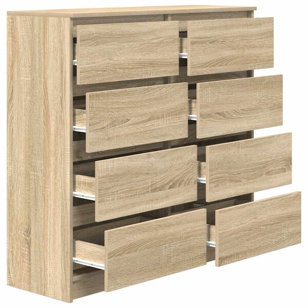Příborník dub sonoma 100x35x99 cm kompozitní dřevo 3328491