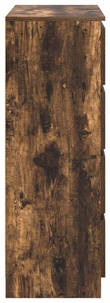 Příborník kouřový dub 80x35x99 cm kompozitní dřevo 3328484