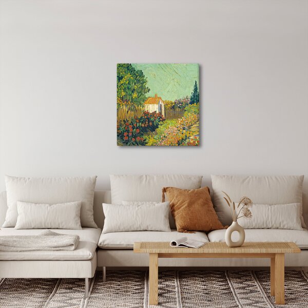 Obraz - Imitator of Vincent van Gogh, Landscape, reprodukce (30x30 cm)