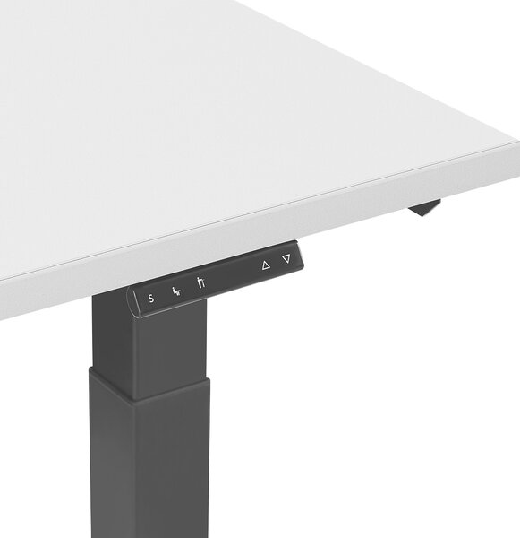 Elektricky výškově nastavitelný pracovní stůl DESTIN II Šedá/Černá 130 cm 72 cm