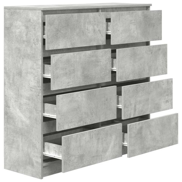 Příborník betonově šedý 100x35x99 cm kompozitní dřevo 3328492
