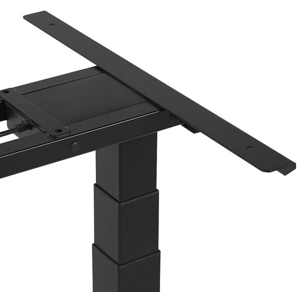 Elektricky výškově nastavitelný pracovní stůl DESTIN II Šedá/Černá 130 cm 72 cm