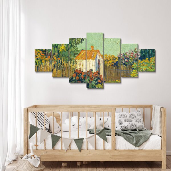Obraz - Imitator of Vincent van Gogh, Landscape, reprodukce (210x100 cm)