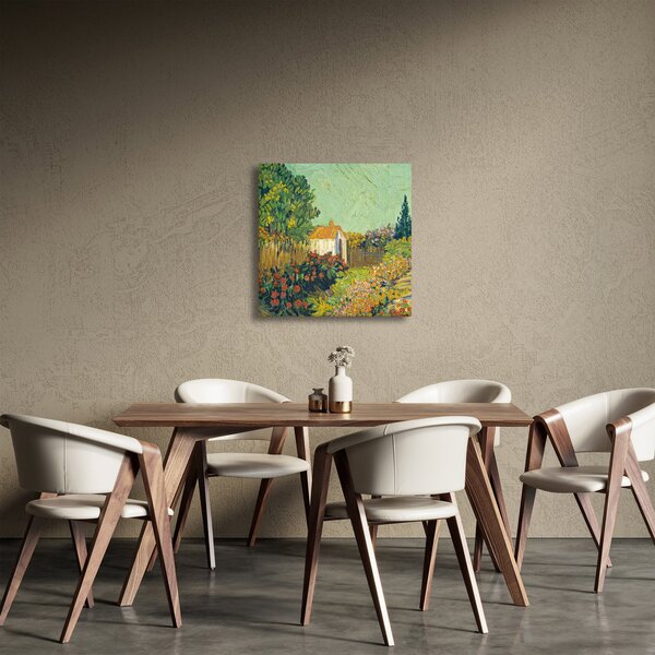 Obraz - Imitator of Vincent van Gogh, Landscape, reprodukce (30x30 cm)