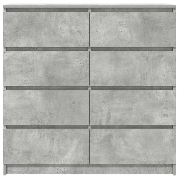 Příborník betonově šedý 100x35x99 cm kompozitní dřevo 3328492
