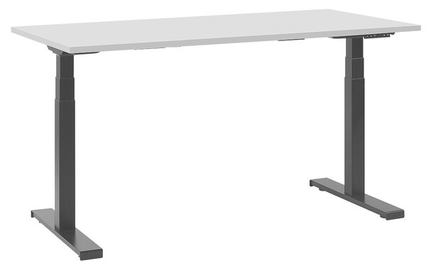 Elektricky výškově nastavitelný pracovní stůl DESTIN II Šedá/Černá 130 cm 72 cm