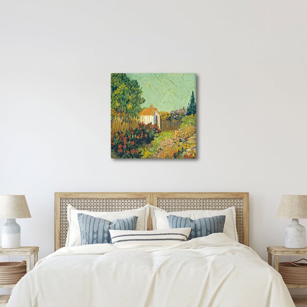 Obraz - Imitator of Vincent van Gogh, Landscape, reprodukce (30x30 cm)