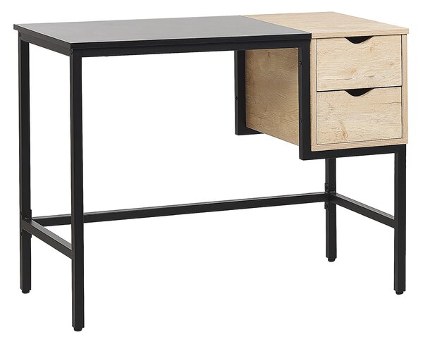 Pracovní stůl HARPER Černá 100 cm 48 cm se zásuvkami