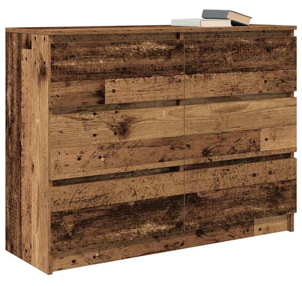Příborník starého dřeva 100x35x76 cm Dřevěná konstrukce 3328505