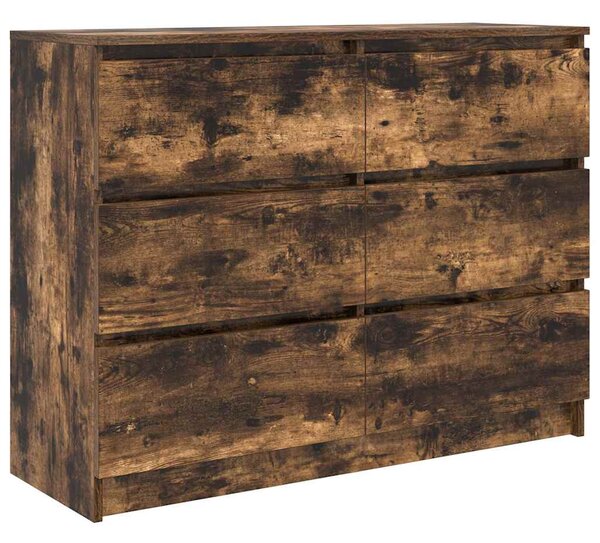 Příborník kouřový dub 100x35x76 cm kompozitní dřevo 3328502