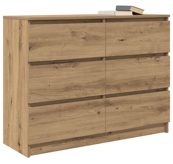 Příborník dub artisan 100x35x76 cm kompozitní dřevo 3328506