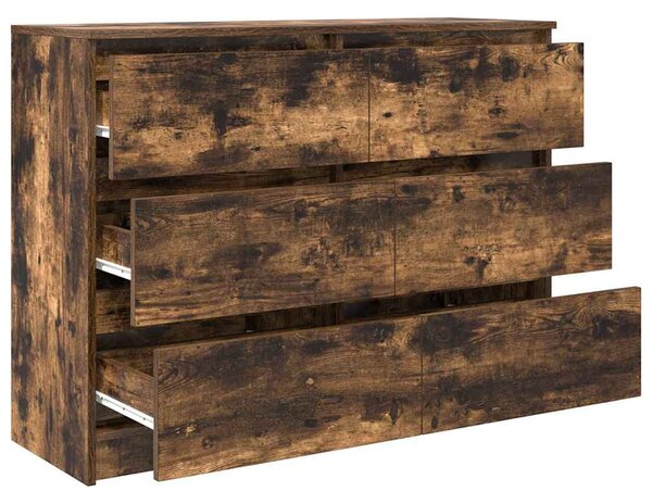 Příborník kouřový dub 100x35x76 cm kompozitní dřevo 3328502