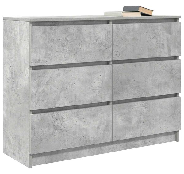 Příborník betonově šedý 100x35x76 cm Dřevěné konstrukce 3328501