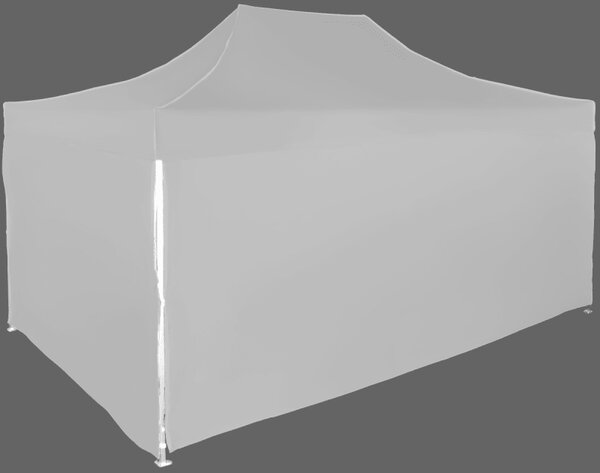 Nůžkový stan 3x4,5m hlinikovy, 4 boční plachty, Šedá / antracitová