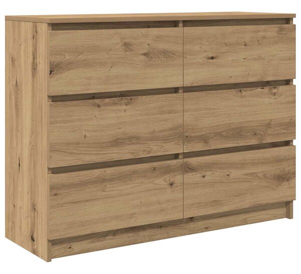 Příborník dub artisan 100x35x76 cm kompozitní dřevo 3328506