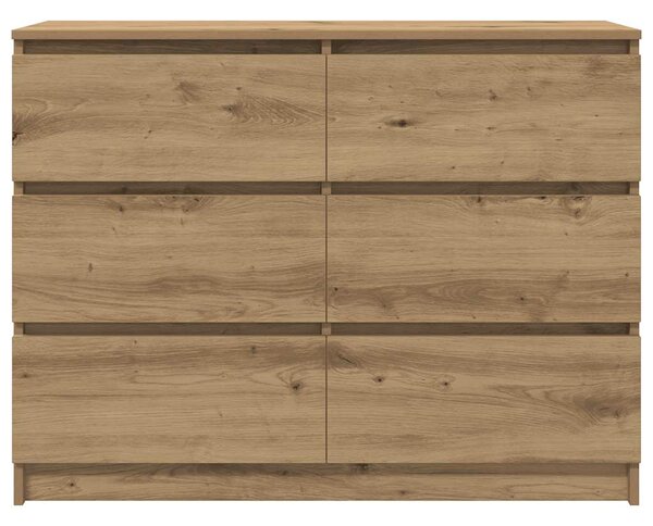 Příborník dub artisan 100x35x76 cm kompozitní dřevo 3328506