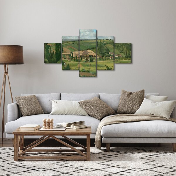 Obraz - Camille Pissarro, Landscape at Les Pâtis, Pontoise, reprodukce (125x70 cm)