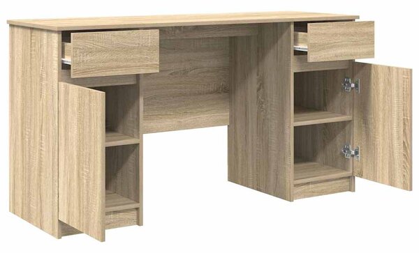 Stůl dub sonoma Kompozitní dřevo 140 x 49 x 76 cm 3328509