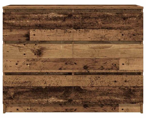 Příborník starého dřeva 100x35x76 cm Dřevěná konstrukce 3328505