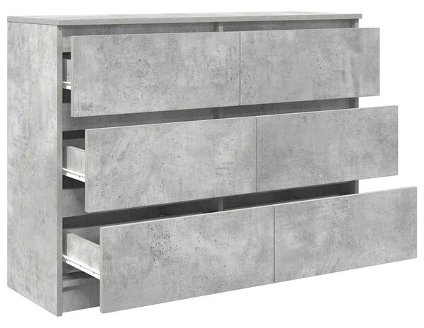 Příborník betonově šedý 100x35x76 cm Dřevěné konstrukce 3328501