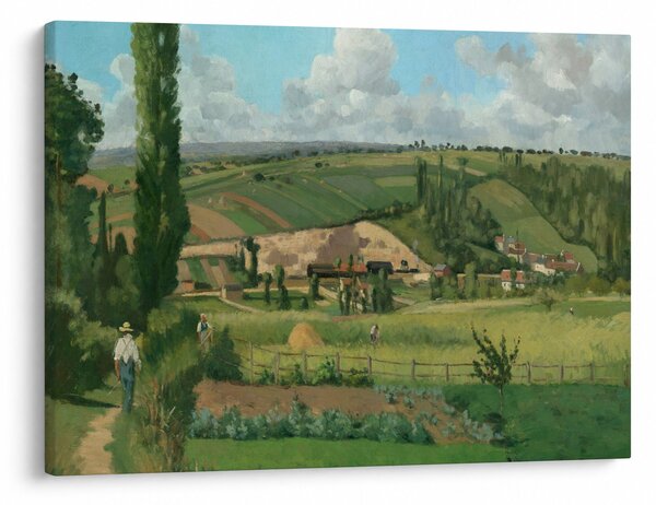 Obraz - Camille Pissarro, Landscape at Les Pâtis, Pontoise, reprodukce (70x50 cm)