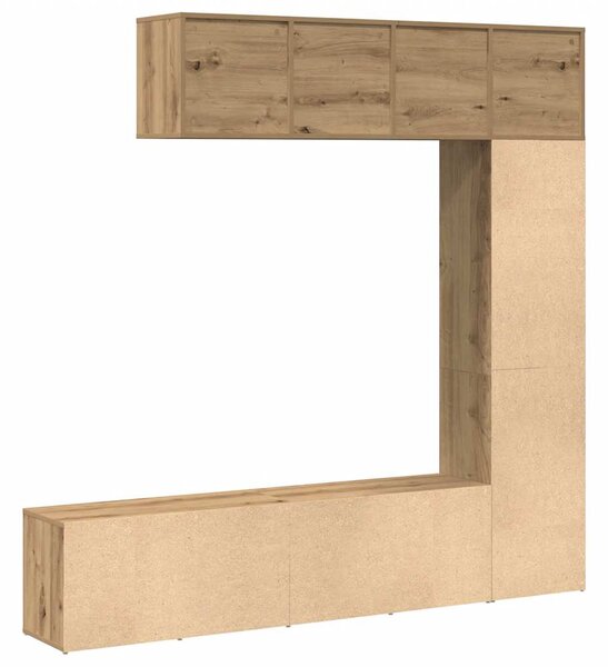 Knihovny 3 ks dub artisan kompozitní dřevo 3328550