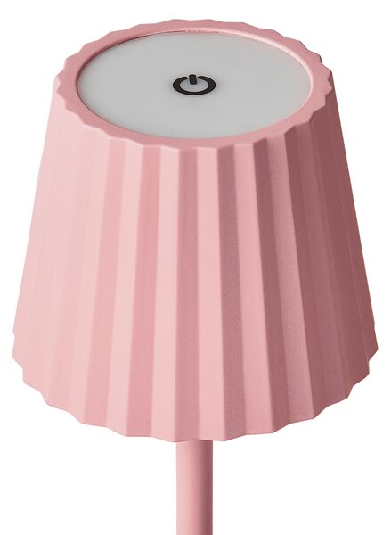 Stolní lampa POMBEIRO Kov Pastelově růžová