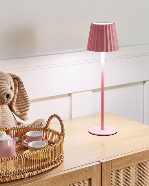 Stolní lampa POMBEIRO Kov Pastelově růžová