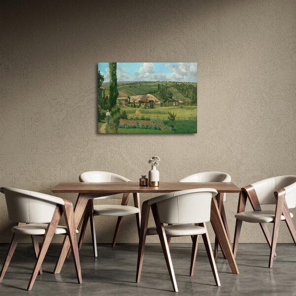 Obraz - Camille Pissarro, Landscape at Les Pâtis, Pontoise, reprodukce (70x50 cm)