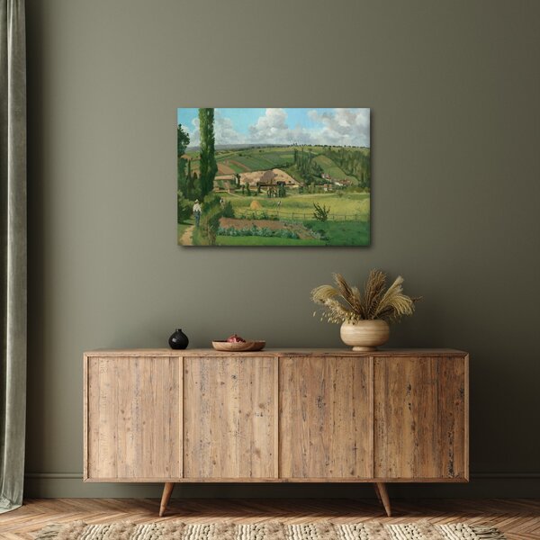 Obraz - Camille Pissarro, Landscape at Les Pâtis, Pontoise, reprodukce (70x50 cm)