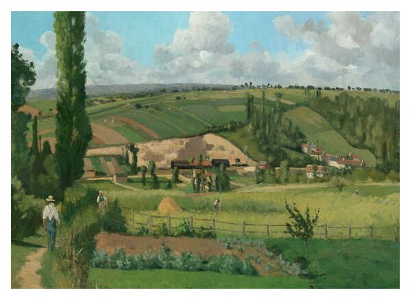 Obraz - Camille Pissarro, Landscape at Les Pâtis, Pontoise, reprodukce (70x50 cm)