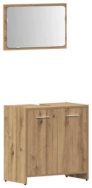 3dílná koupelnová sestava dub artisan kompozitní dřevo 3328562