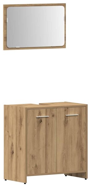 4dílná koupelnová sestava dub artisan kompozitní dřevo 3328554