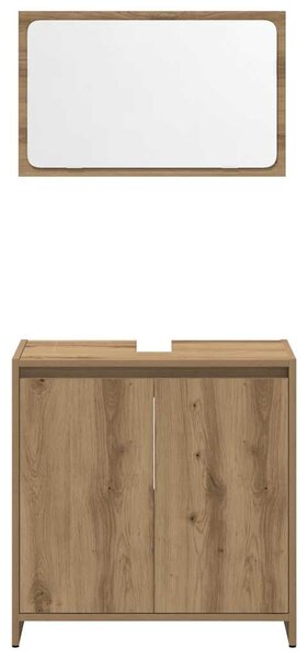 3dílná koupelnová sestava dub artisan kompozitní dřevo 3328564