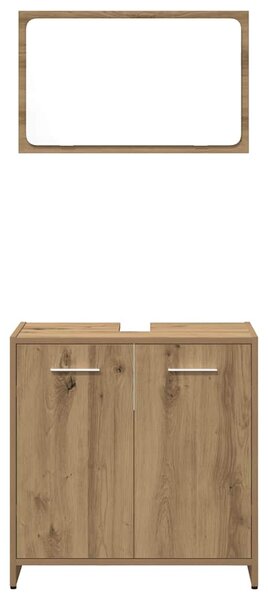 3dílná koupelnová sestava dub artisan kompozitní dřevo 3328560