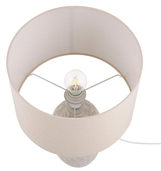 Stolní lampa SALZA Keramika Béžová